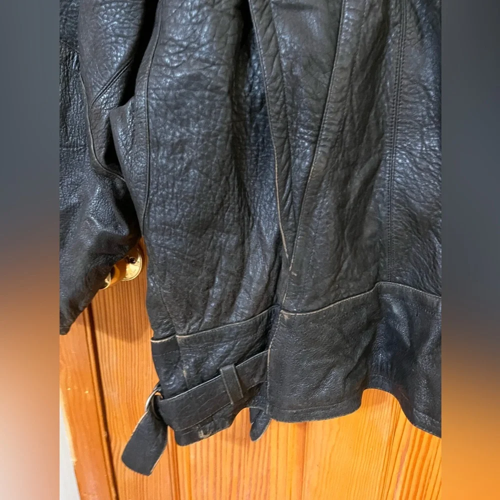 Marc Buchanan Pelle Pelle Vintage Animal Print 80’s Genuine Leather Jacket - Picture 12 of 16